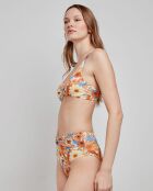 Culotte bikini imprimé floral multicolore