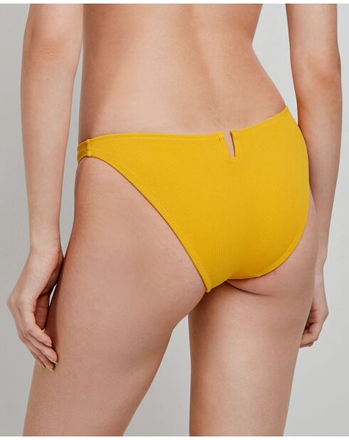 Culotte bikini classique jaune