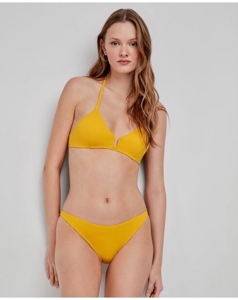 Culotte bikini classique jaune