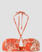 Haut de bikini bandeau sans armature multicolore