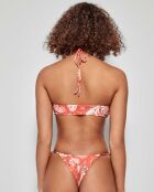 Haut de bikini bandeau sans armature multicolore