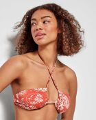 Haut de bikini bandeau sans armature multicolore
