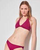 Bas de bikini avec noeuds fantaisie pourpe