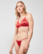 Culotte brésilienne laniaires fines rouge