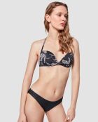 Culotte de bikini réversible multicolore