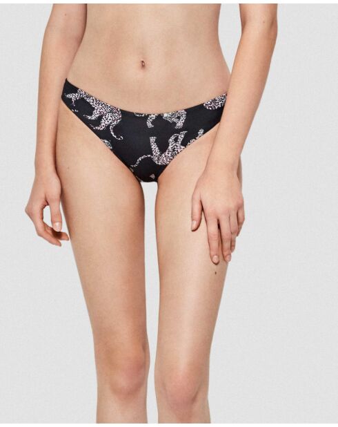 Culotte de bikini réversible multicolore