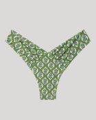 Culotte de bikini brésilien coupe en V multicolore