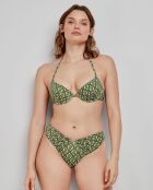 Culotte de bikini brésilien coupe en V multicolore