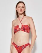 Bas de bikini brésilien coupe en V multicolore