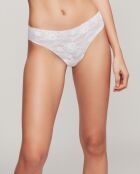 Culotte brésilienne coupée au laser blanche