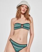 Haut de bikini bandeau sans armature multicolore