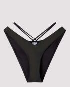 Culotte de bikini en V noir