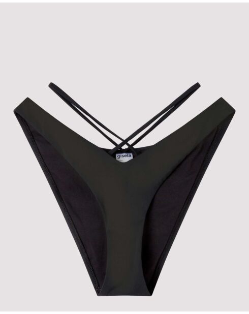 Culotte de bikini en V noir