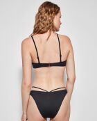 Culotte de bikini en V noir