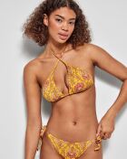 Culotte de bikini ajustable sur les côtés multicolore