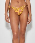 Culotte de bikini ajustable sur les côtés multicolore