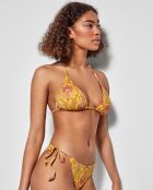 Culotte de bikini ajustable sur les côtés multicolore