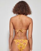Culotte de bikini ajustable sur les côtés multicolore