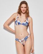 Haut de bikini effet push up multicolore