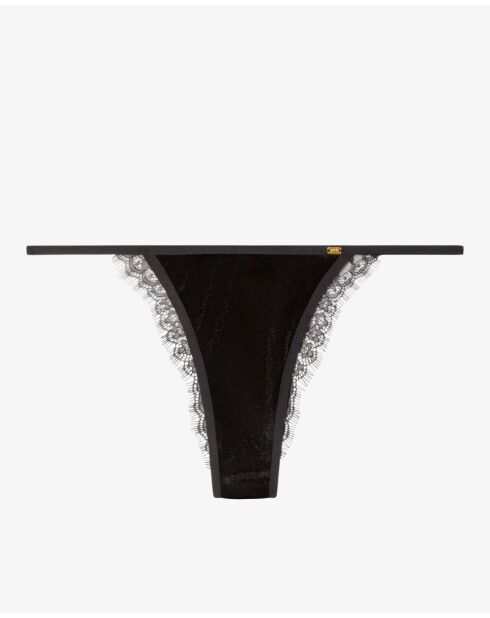 Culotte brésilienne en velours noire