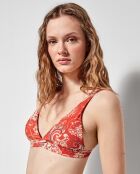 Haut de bikini avec mousse amovible multicolore