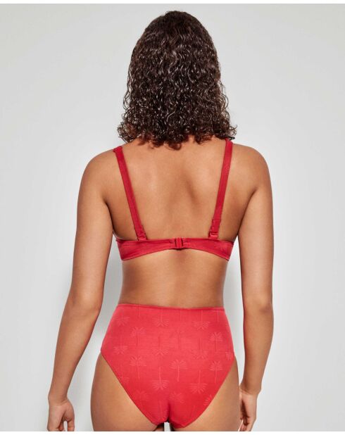 Haut de bikini rouge