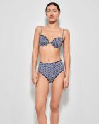 Haut de bikini à  rayures multicolore