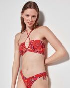 Haut de bikini bandeau sans armatures multicolore