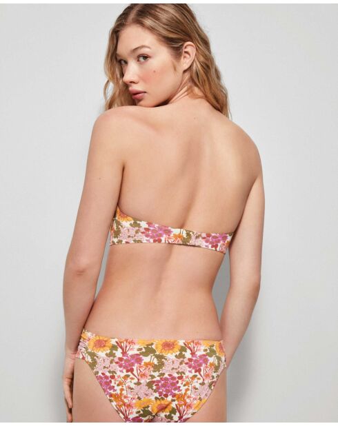 Haut de bikini bandeau multicolore