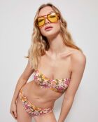 Haut de bikini bandeau multicolore