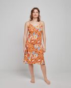 Nuisette courte imprimée multicolore