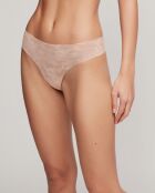 Culotte brésilienne coupée au laser beige