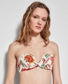 Haut de bikini bandeau amovible multicolore