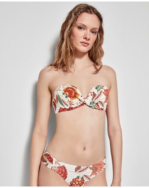 Haut de bikini bandeau amovible multicolore