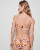 Haut de bikini avec armatures multicolore