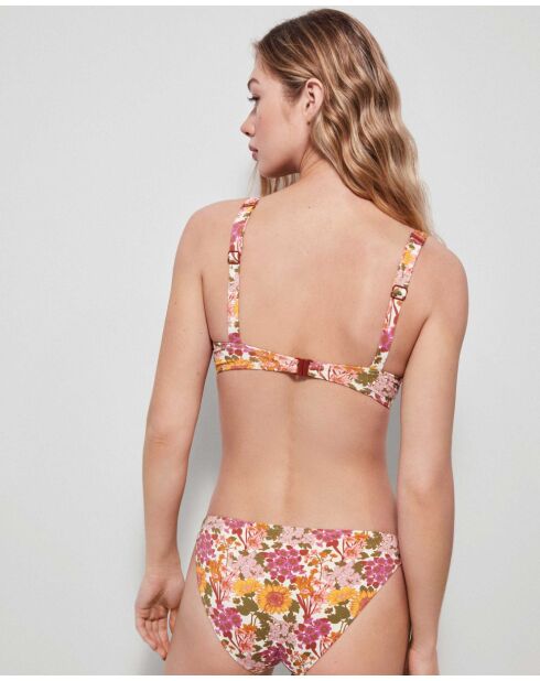Haut de bikini avec armatures multicolore