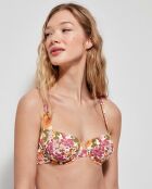 Haut de bikini avec armatures multicolore
