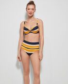 Haut de bikini de maintien bonnets multicolore