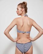 Haut de bikini bandeau bretelles amovibles multicolore