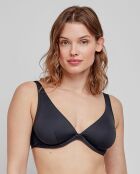 Haut de bikini grande taille bonnets C et D noir