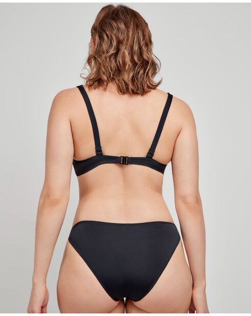 Haut de bikini grande taille bonnets C et D noir