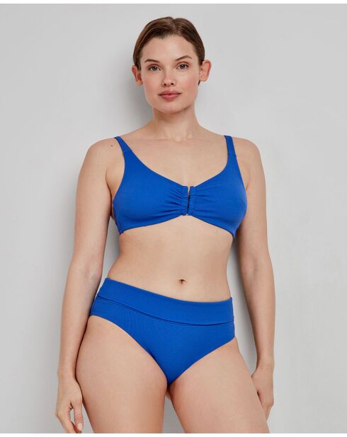 Haut de bikini sans mousse bleu