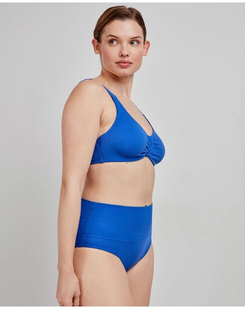 Haut de bikini sans mousse bleu