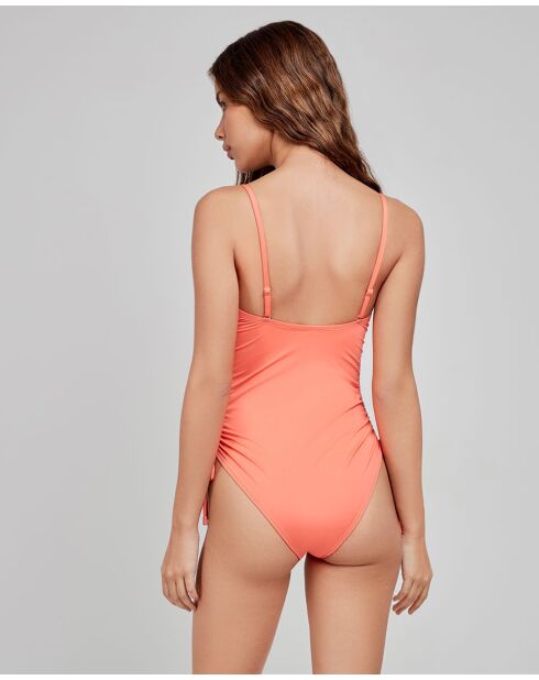 Maillot de bain sans armature couleur fluo rose