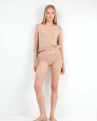 T-shirt intérieur manches longues coton biologique beige