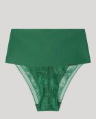 Culotte laminée avec finition thermofusée verte