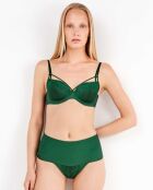 Culotte laminée avec finition thermofusée verte