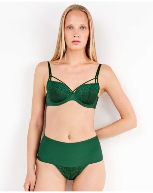 Culotte laminée avec finition thermofusée verte