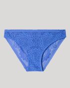 Culotte classique en dentelle bleue