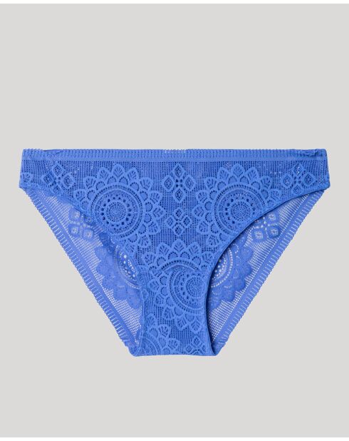Culotte classique en dentelle bleue